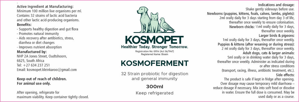 KosmoFerment – 300ml Pet Probiotic